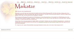 Desktop Screenshot of maikatze.de