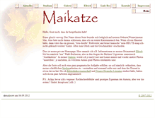 Tablet Screenshot of maikatze.de